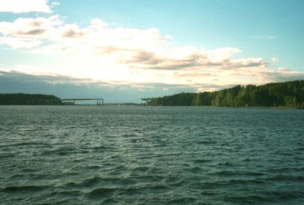 Vehmersalmen silta rakenteilla.